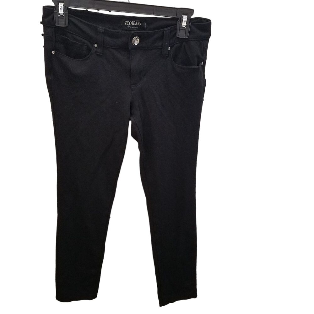 ZCO Size 7 Black Capri Jeans Stretch Denim Mid Rise Casual